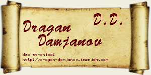 Dragan Damjanov vizit kartica